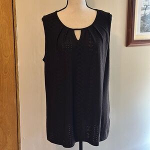 Chic Black Sleeveless Tank Top